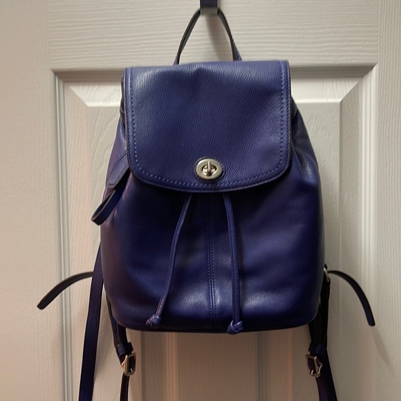 Coach Bags Coach Backpack Purse French Blue Poshmark